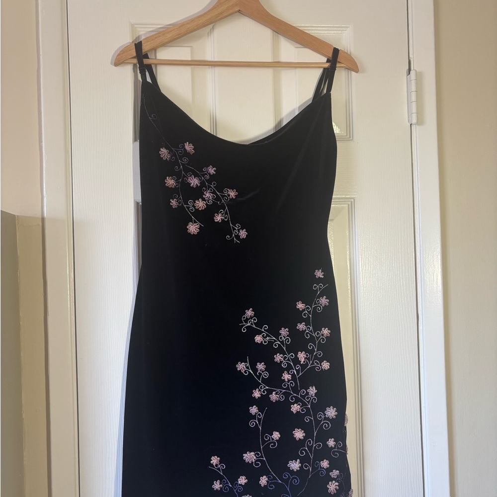 Betsy Johnson Black Floral Dress